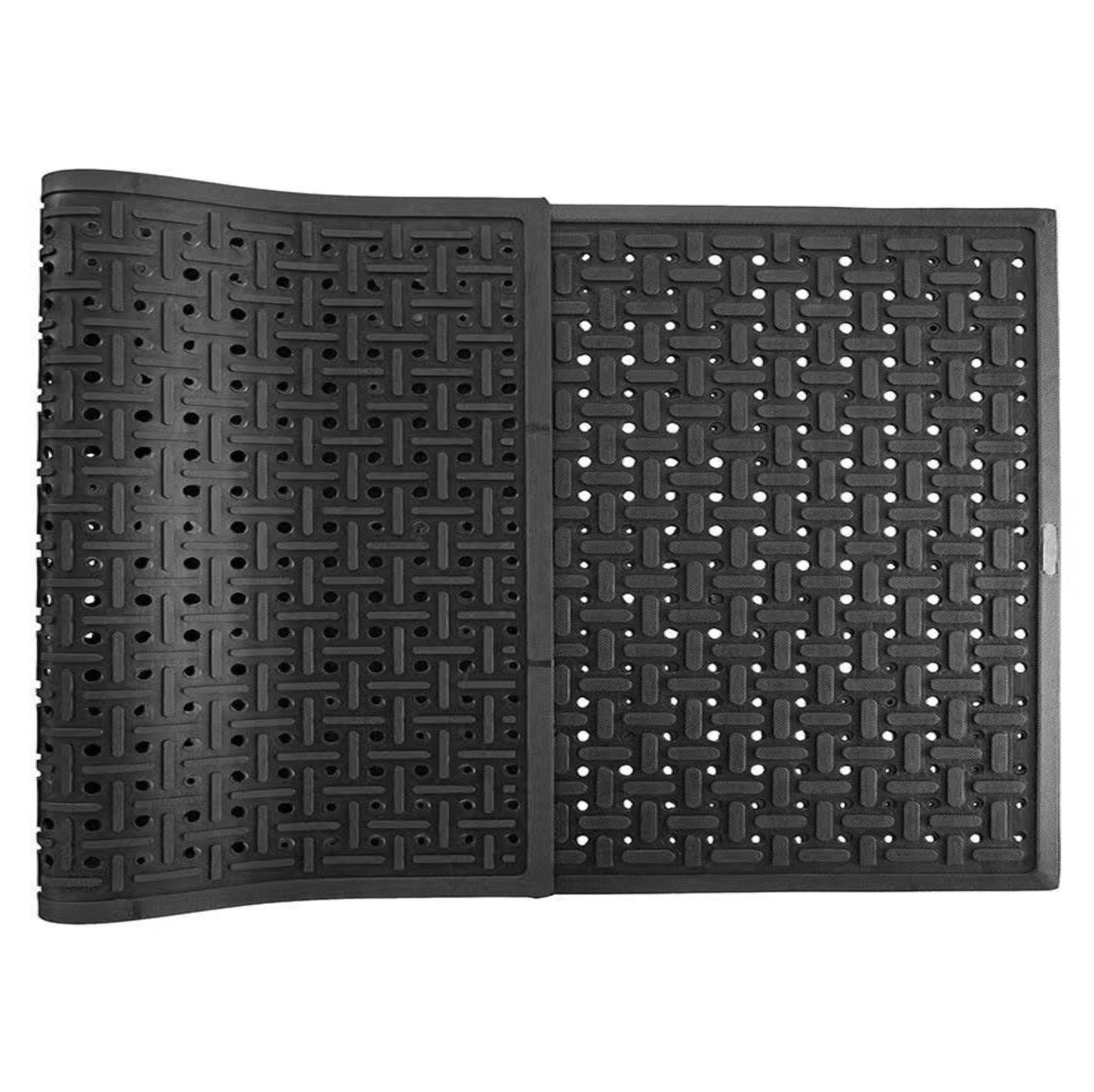 HardwareCity Commercial Black SUPERFLOW Rubber Anti-Slip Floor Mat 1450MM X 850MM X 8MM